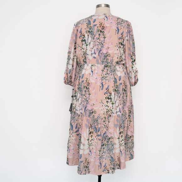 Adrianna Papell - Floral-Print Midi Dress - Picture 4 of 10